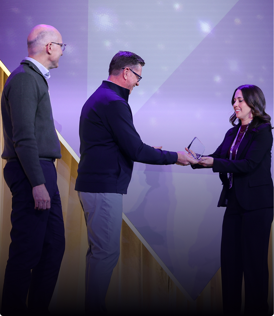 Woman receives award