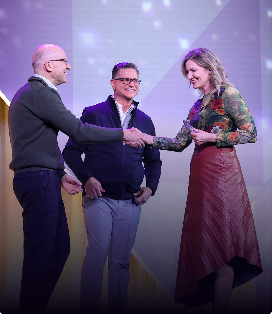 Woman receives award